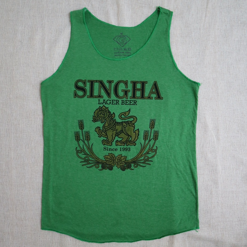 SINGHA Thai Beer Novelty Loose Tank Top
